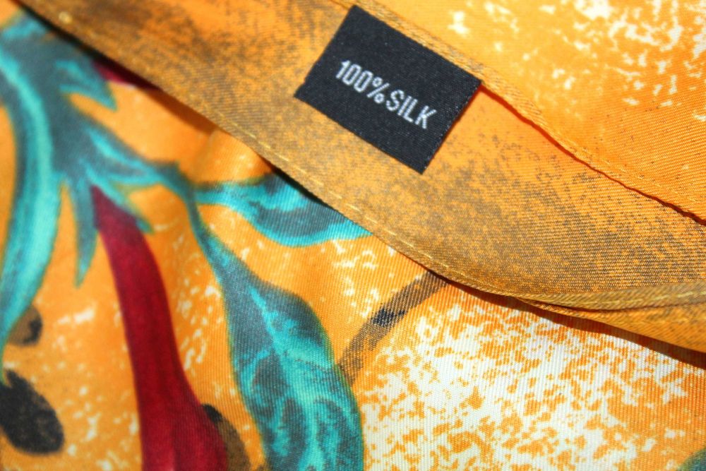 C1-8 Ogromna Jedwabna Chusta SILK Prezent 130x130