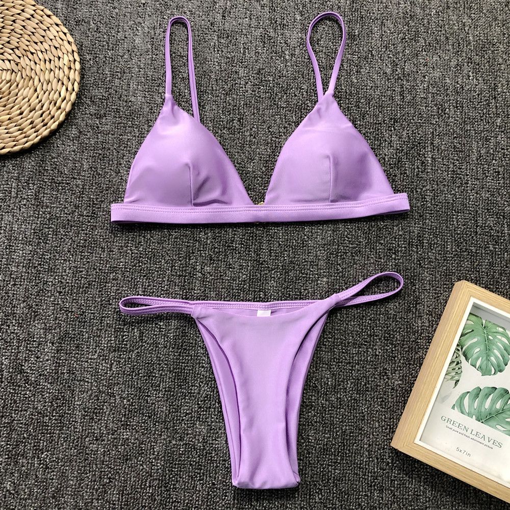 Sexy Bikini Brazylijskie Dwuczęściowy Strój Kąpielowy STRINGI - M