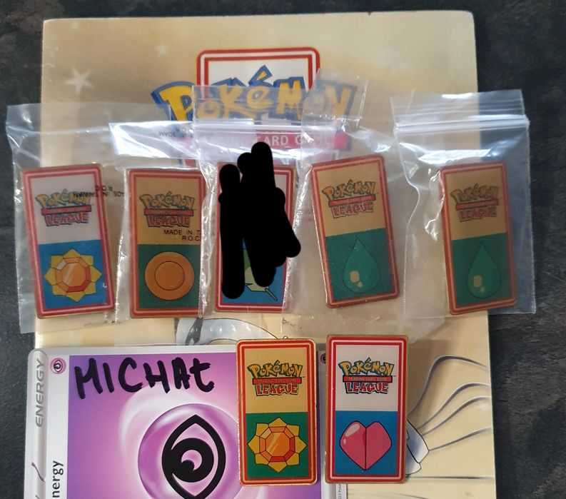 Pokemon TCG odznaki liga Kanto odznaka league badges