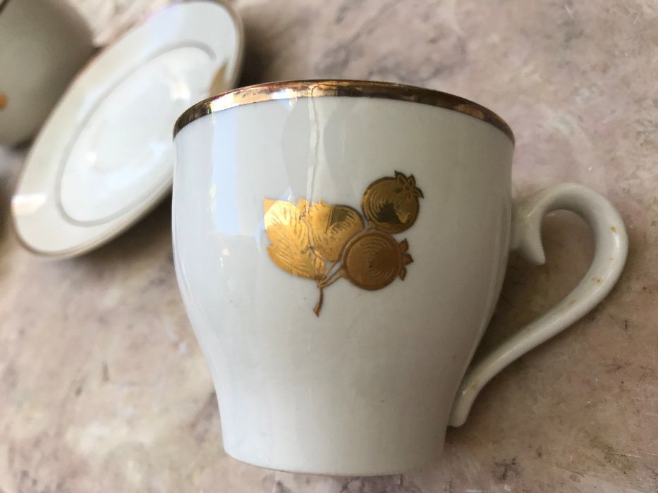 Conjunto de café - 5 peças de porcelana italiana antiga