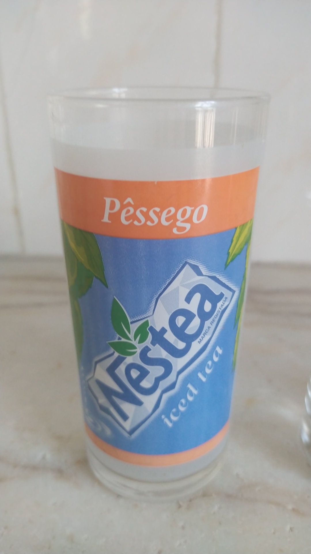 Conjunto 5 Copos Colecção 7UP Nestea Frize Vigor Flores