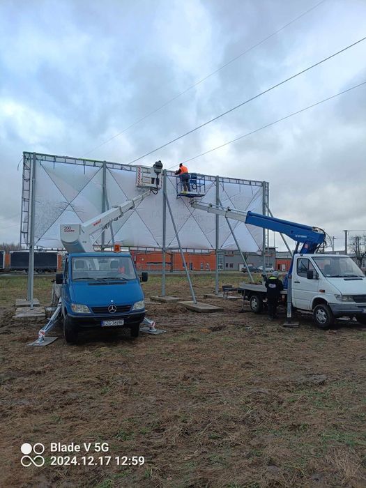 Usługa podnośnikiem koszowym Zgierz podnośnik koszowy Zwyżka podest