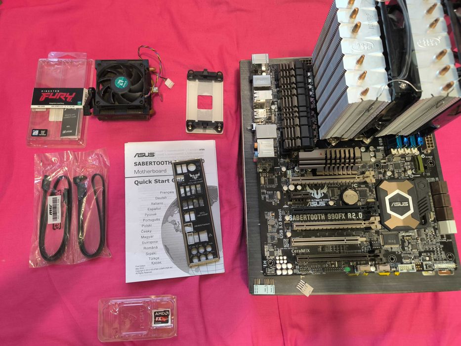 Комплект AMD Fx 8350 + Asus Sabertooth 990FX