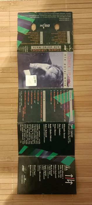 Okładka kasety magnetofonowej Tomek Lipiński nie pytaj mnie 1994