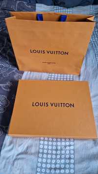 Louis Vuitton pudełko + torba + wstążki