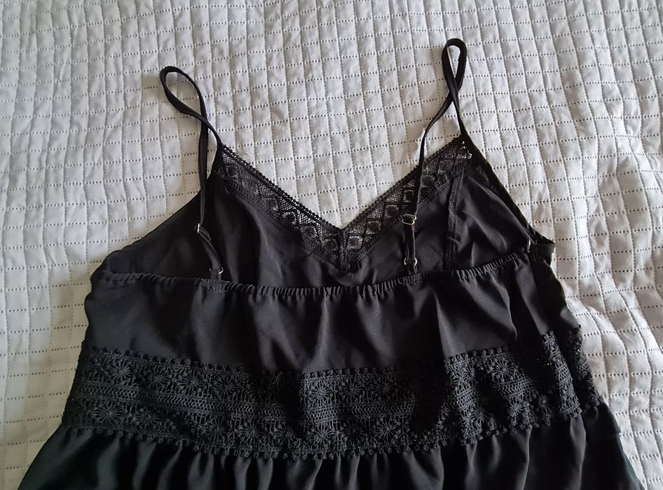 NOWA Sukienka na ramiączkach czarna, r. XL