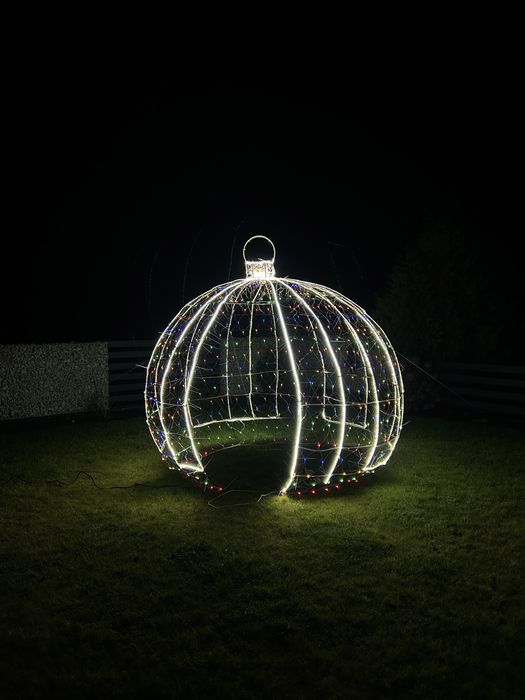 Ozdobna bombka ogrodowa led