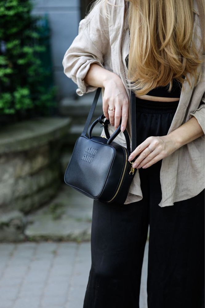 Torebka Miu Miu Top-Handle Bag Black