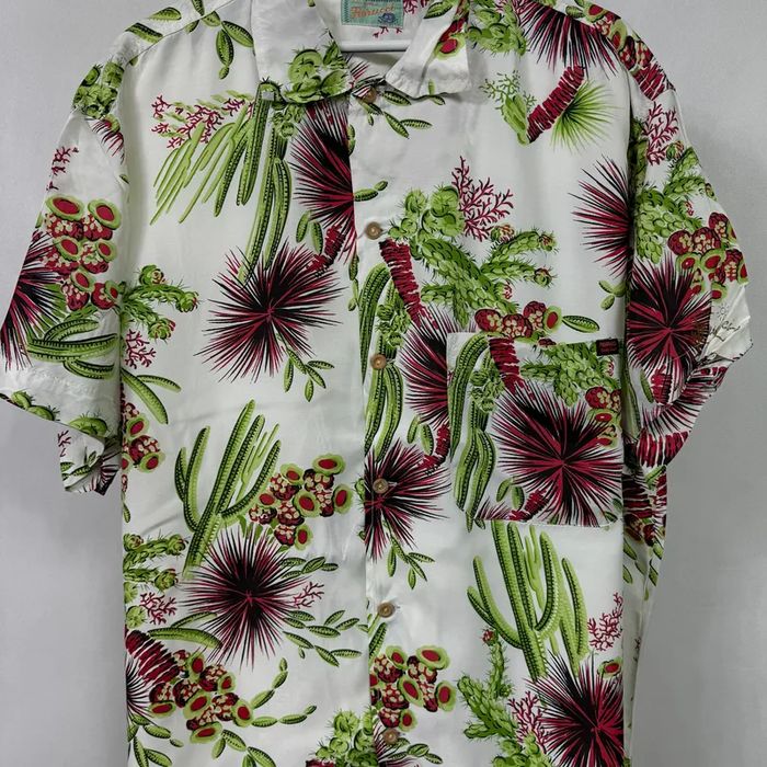 Koszula z krótkim rękawem t-shirt hawajka lata 80 vintage