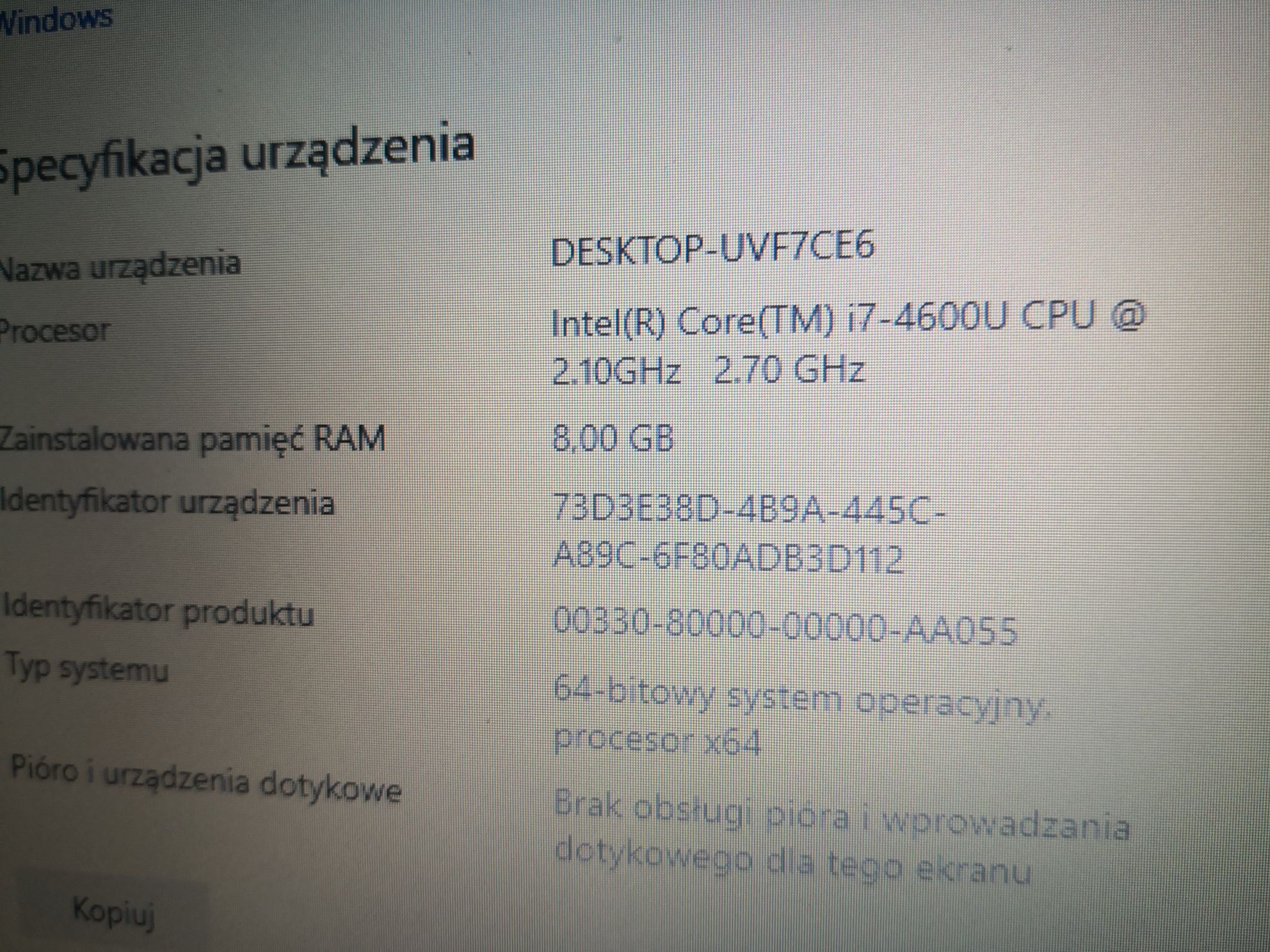 Laptop DELL E7440 Intel i7 SSD 256GB 8GB RAM Win 10 PRO