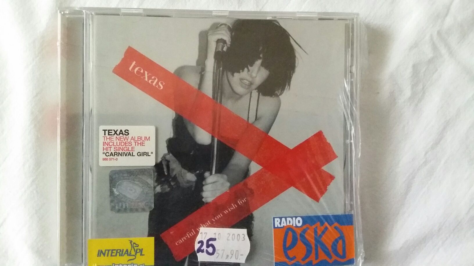 Płyta CD, Texas - Carnival girl, radio eska, Bydgoszcz