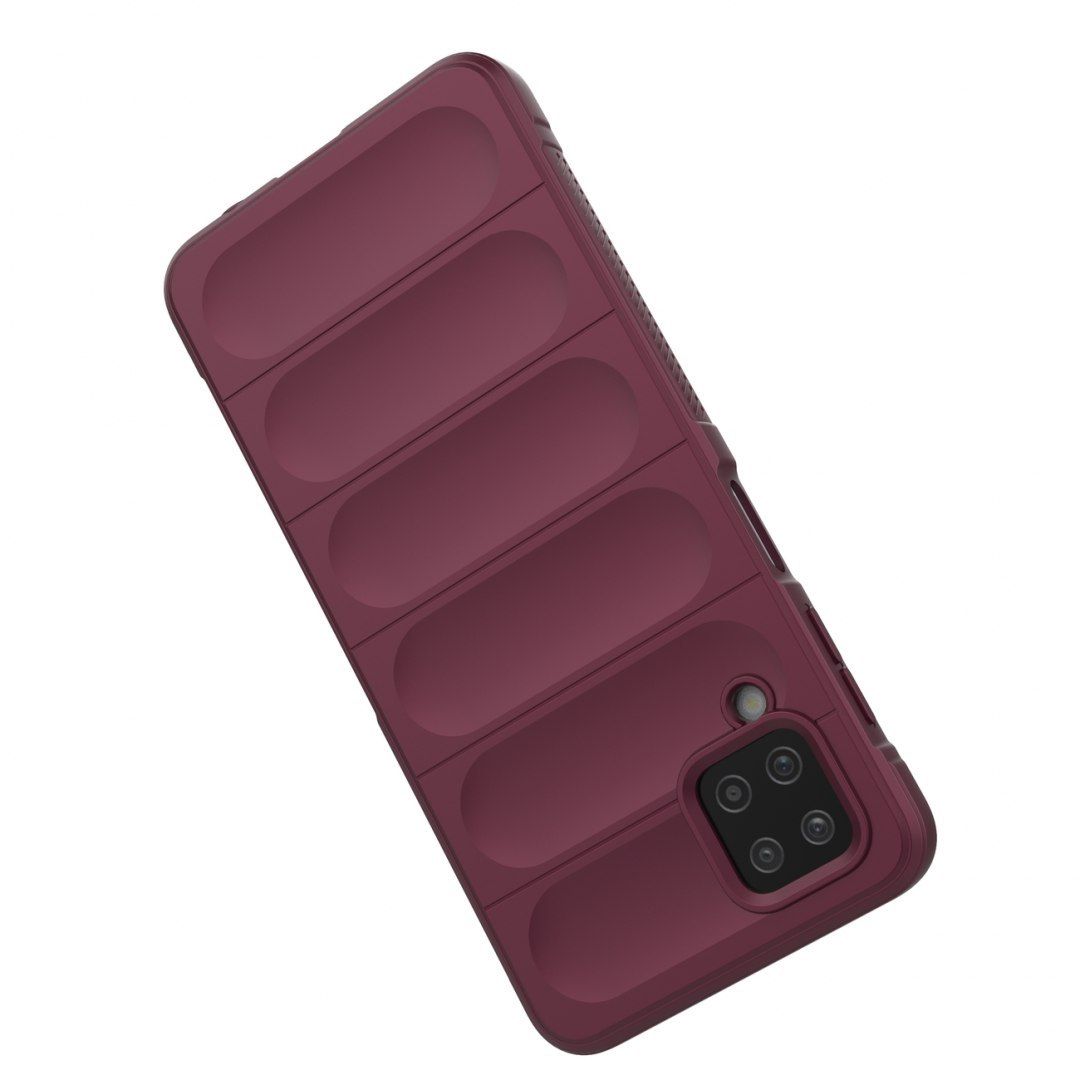 Etui Magic Shield Case Braders Do Samsung Galaxy A12 Burgundowy