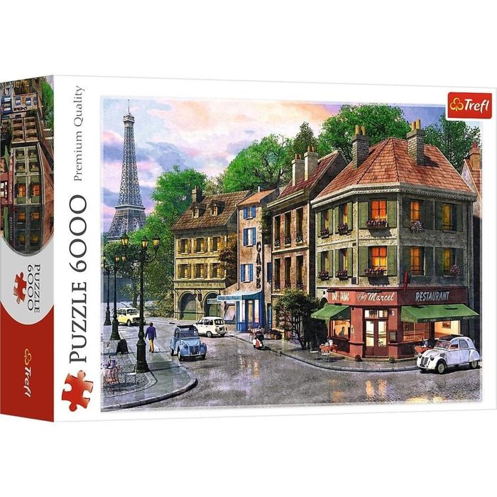 Puzzle 6000 Uliczka Paryża TREFL pudełko,399x268 mm