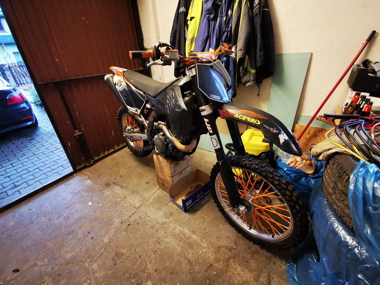Ktm sx-f 450 uszkodzone.