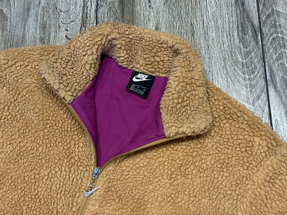 Damski Polar Kurtka  Sherpa Nike Swoosh roz S