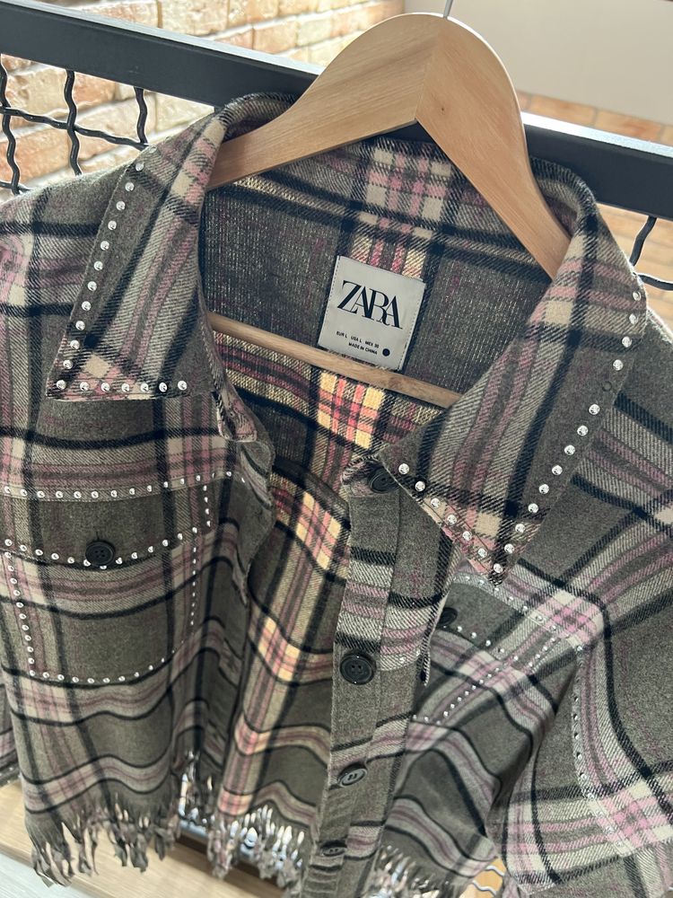 Katana w kratę oversize ZARA