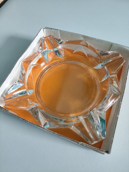Popielniczka Art Deco Luminarc Durand Francja lata 70 PRL