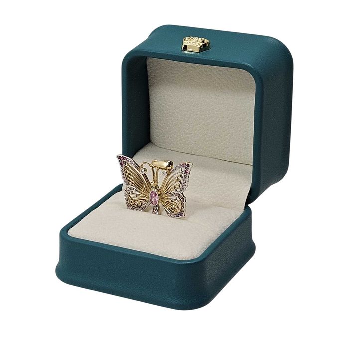 Śliczna złota zawieszka motyl 4.30g 585