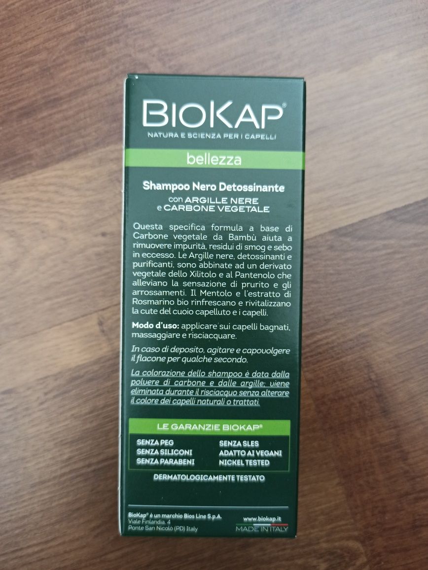 Biokap Bellezza Czarny szampon, 100 ml