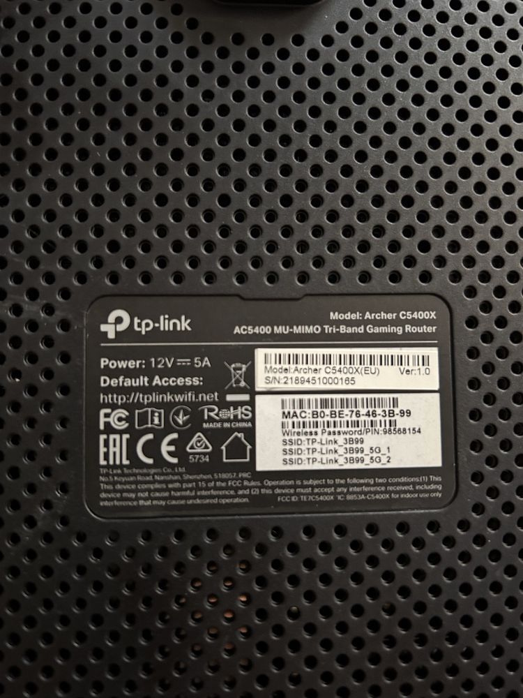 Router TP-LINK Archer C5400x