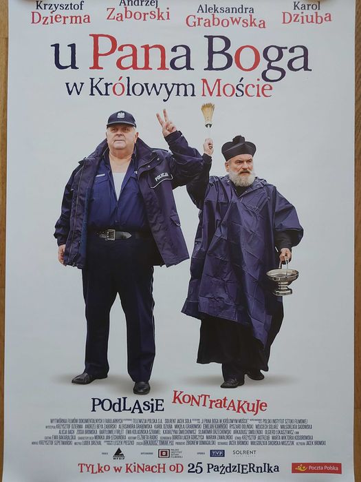Plakat filmowy ,,U Pana Boga w Królowym Moście"