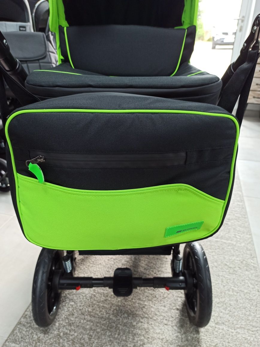 NOWY! WYPRZEDAŻ! Riko Swift Neon UFO Green wózek 2w1 wózek 3w1
