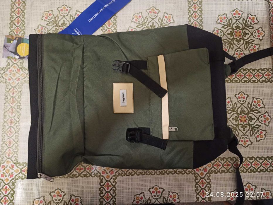 Рюкзак Роллтоп Bagland Holder 25 Л. Хакі/Чорний .
