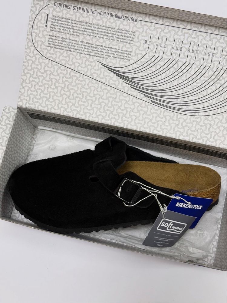Birkenstock Boston Black Leather | Оригінал
