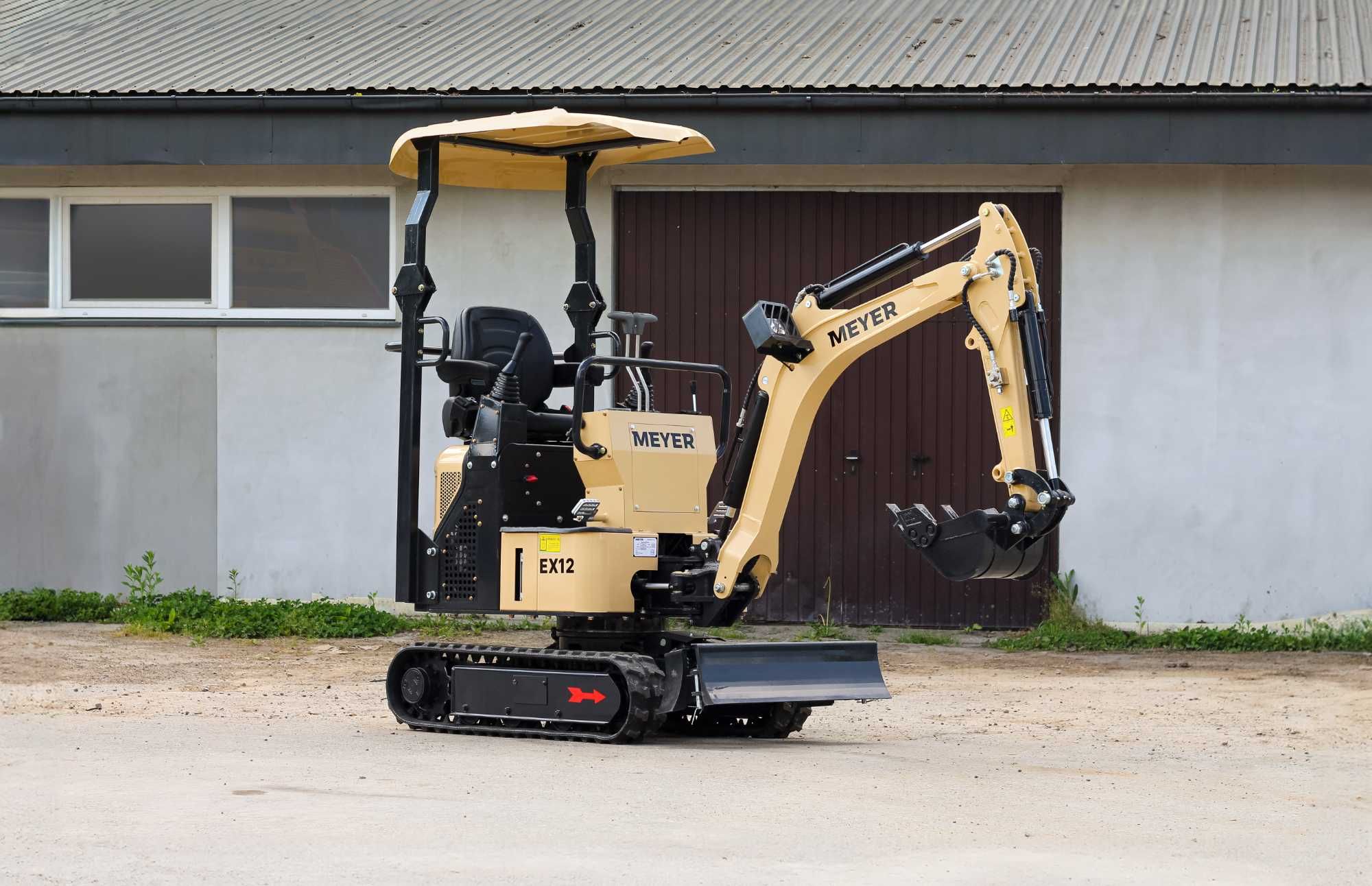 Minikoparka Meyer EX12 - silnik YANMAR, pompa PARKER jak JCB CAT