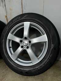 Шини, диски, колеса, Dezent R18 5/112 255/55/18 Hankook