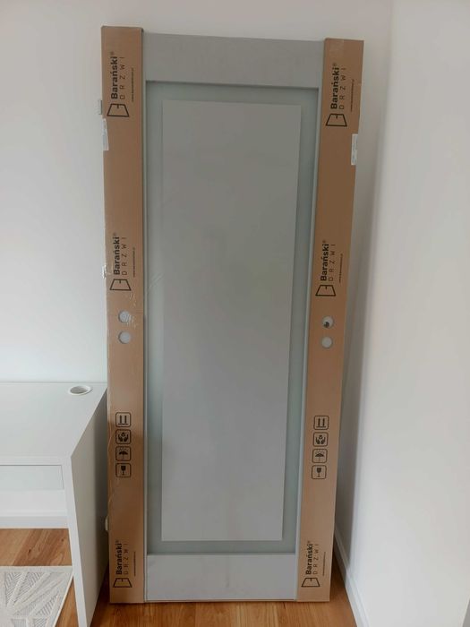 Drzwi wewnętrzne Barański Modern G.1 80cm lewe szary 14-16cm ościeżnic