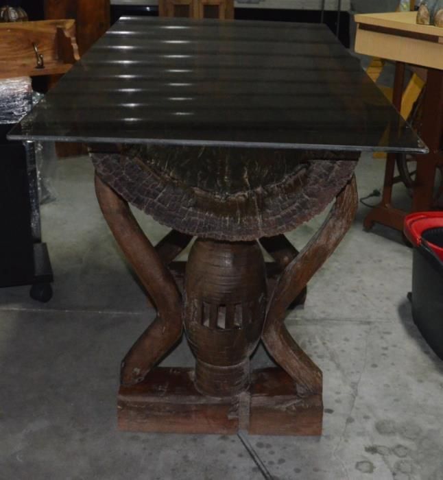 Mesa de Apoio Rústica em Madeira Maciça de Elevadíssima Qualidade