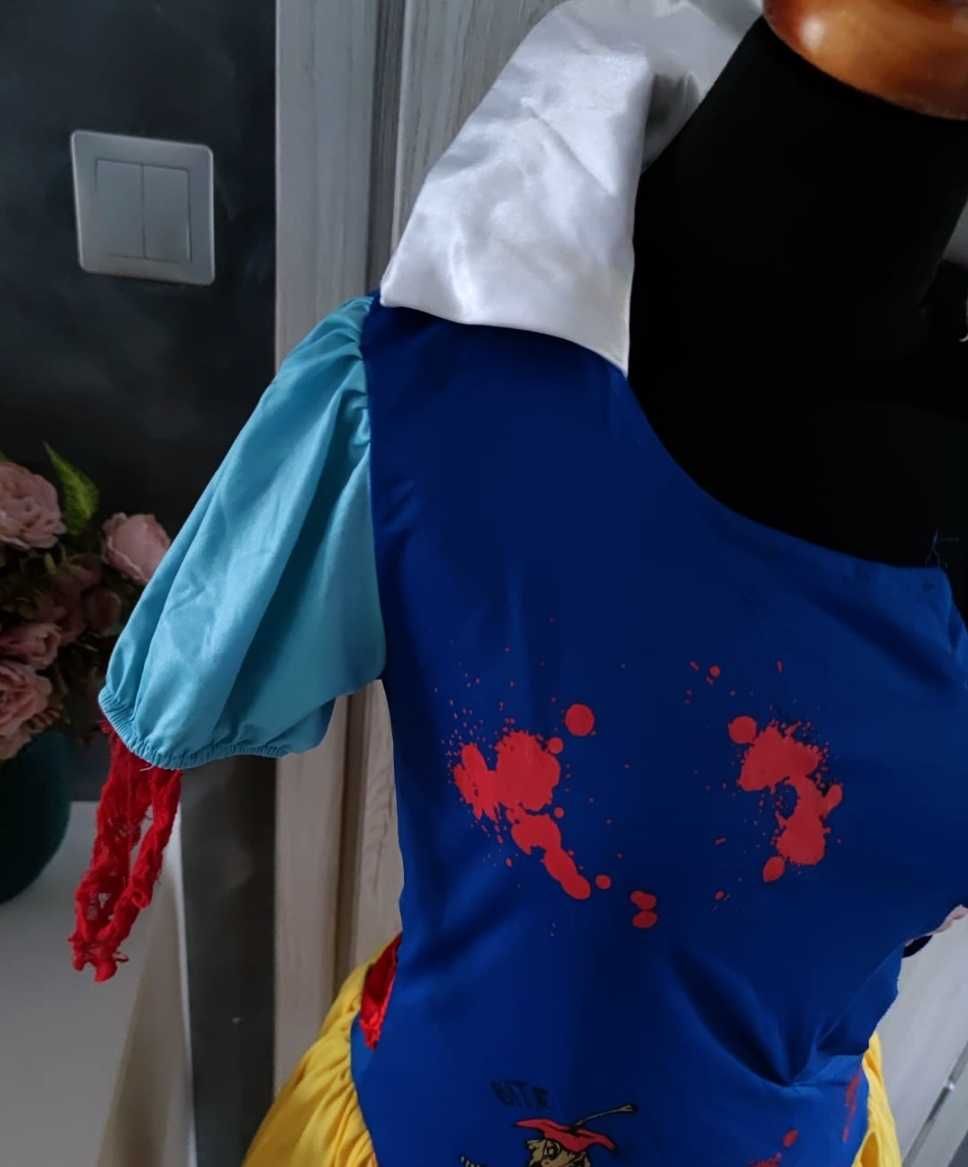 kostium na halloween przebranie damski rozmiar m l śnieżka zombie