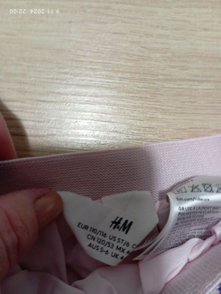 Cekinowa spódniczka H&M roz 110/116