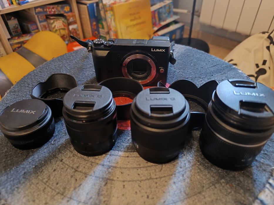 Panasonic DMC-GX80 + 4 obiektywy (!)
