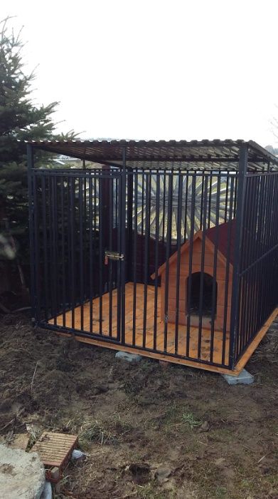 3mx2m mocny kojec dla psa boks klatka zagroda buda.