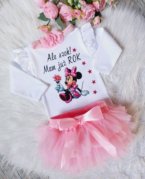 Komplet na pierwsze urodziny dla dziewczynki