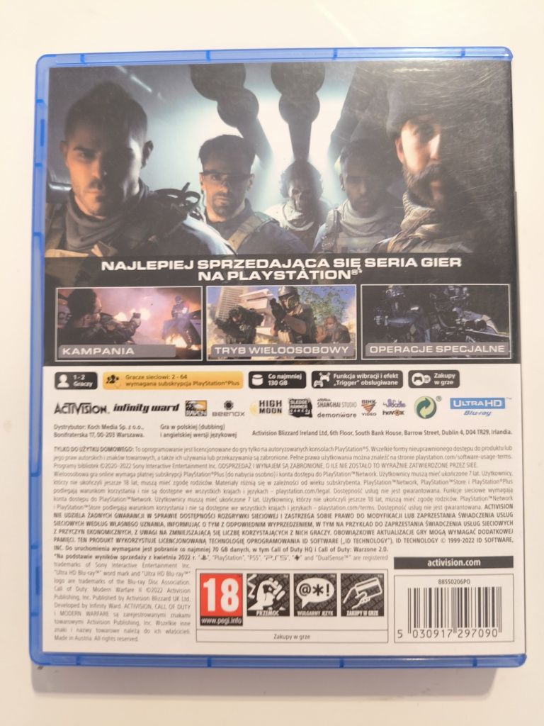 Ps5 Call Of Duty Modern Warfare II pl możliwa zamiana