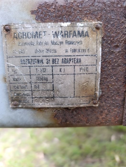 Rozrzutnik do obornika warfama 3,5t