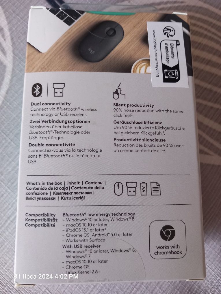 Myszka bezprzewodowa Logitech