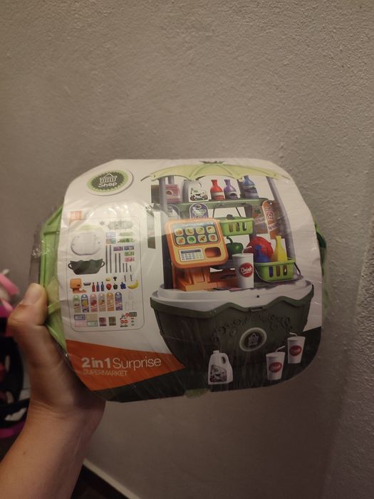 Brinquedo 2 em 1 supermercado