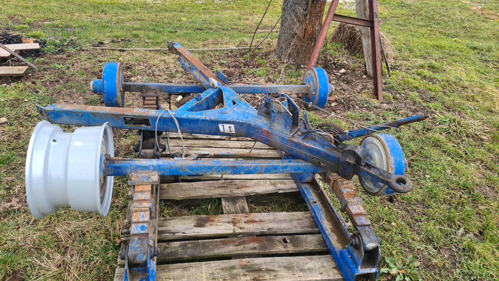 Przyczepa 5 m, aluminiowe burty, tandem, hamulec najazdowy 8T