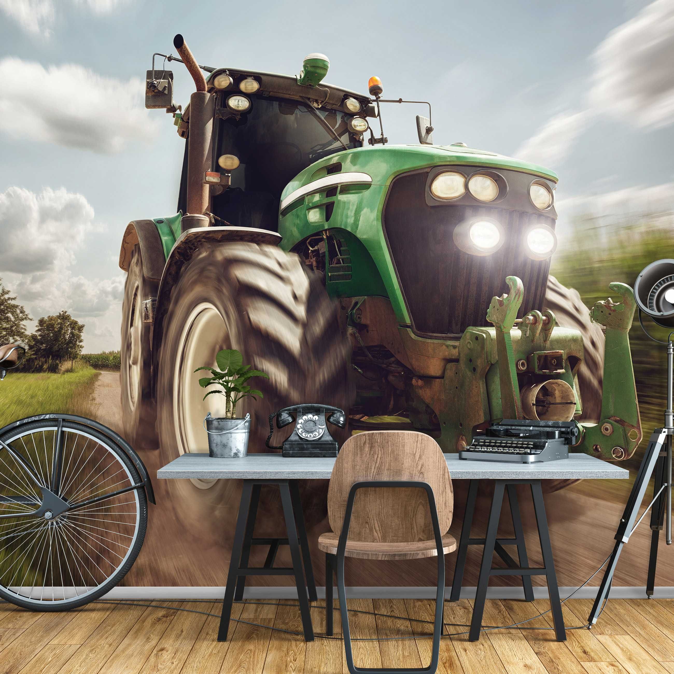 Fototapeta Traktor Dla Chłopca 3D Na Twój Własny Rozmiar + KLEJ