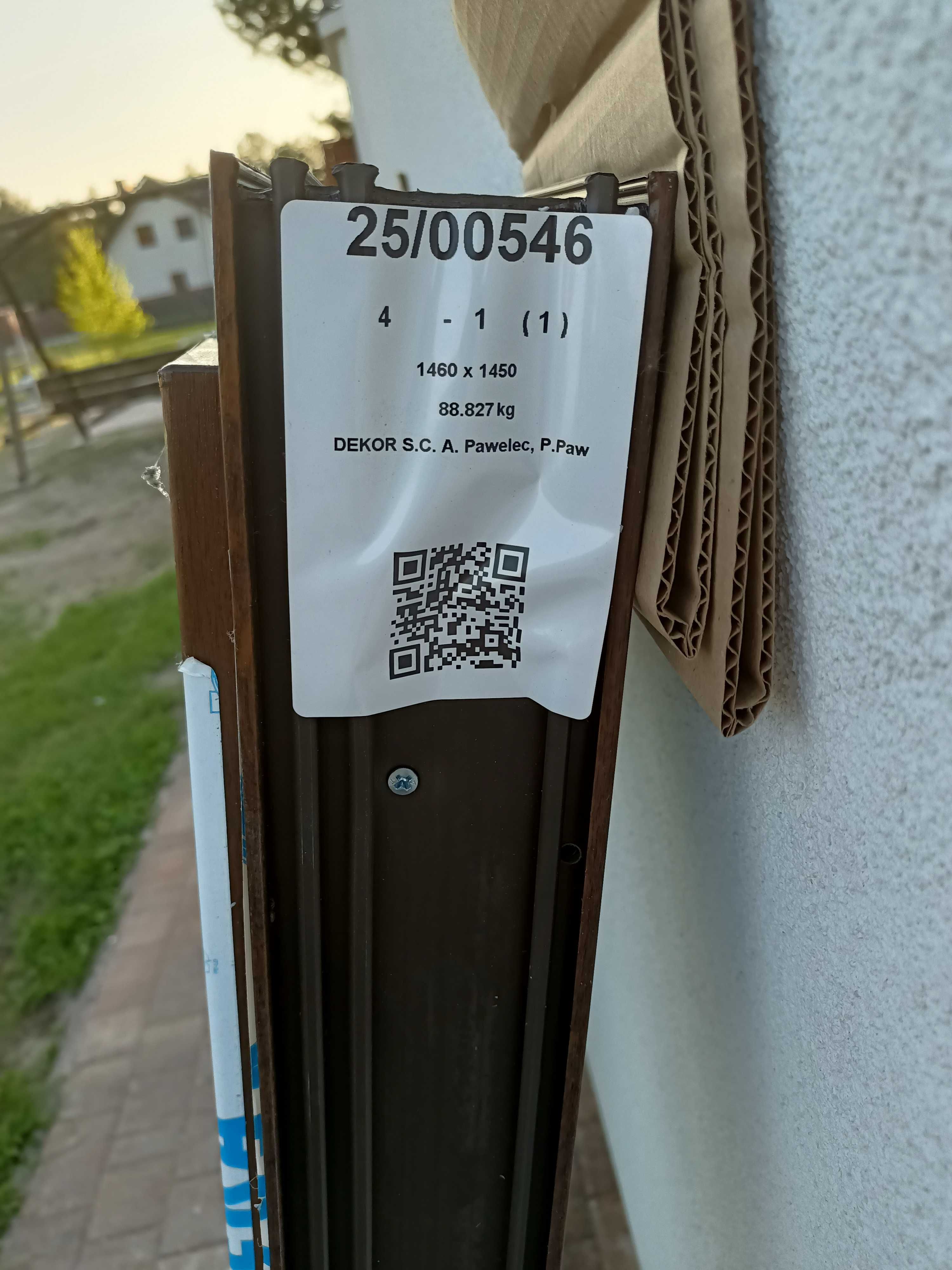 Nowe okno veka kolor orzech