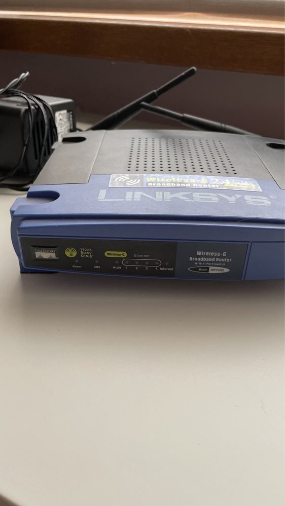 Router Linksys ładowarka