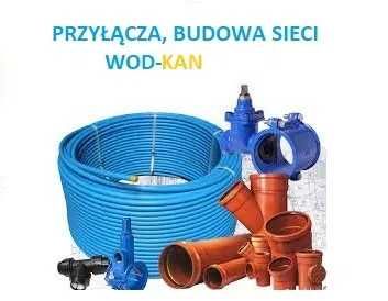 Przyłącza instalacje sieci wod kan deszczowe drenaż rozsączenia