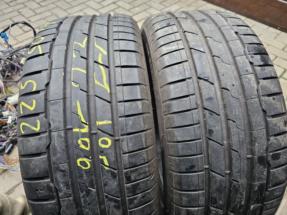 Opony Letnie 2szt R17 225/55-8mm-Hankook-23rok