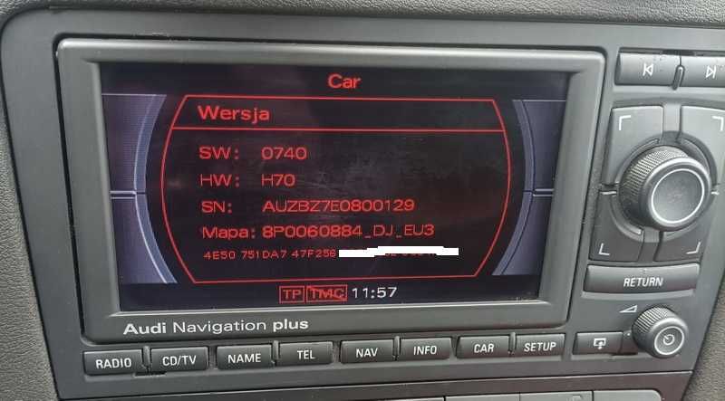 Radionawigacja RNS-E do Audi A3