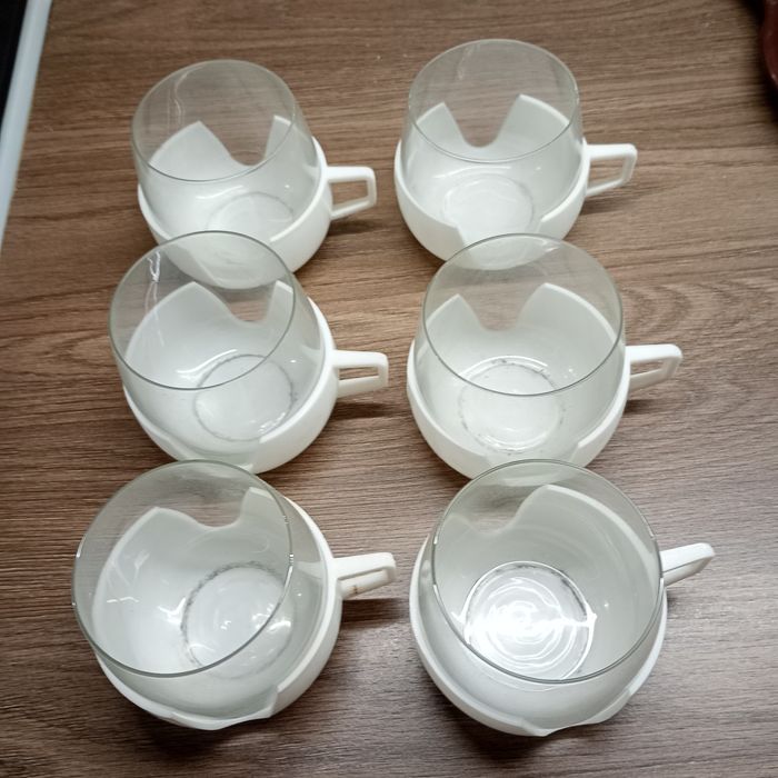 Szklanki prl komplet 6 szt