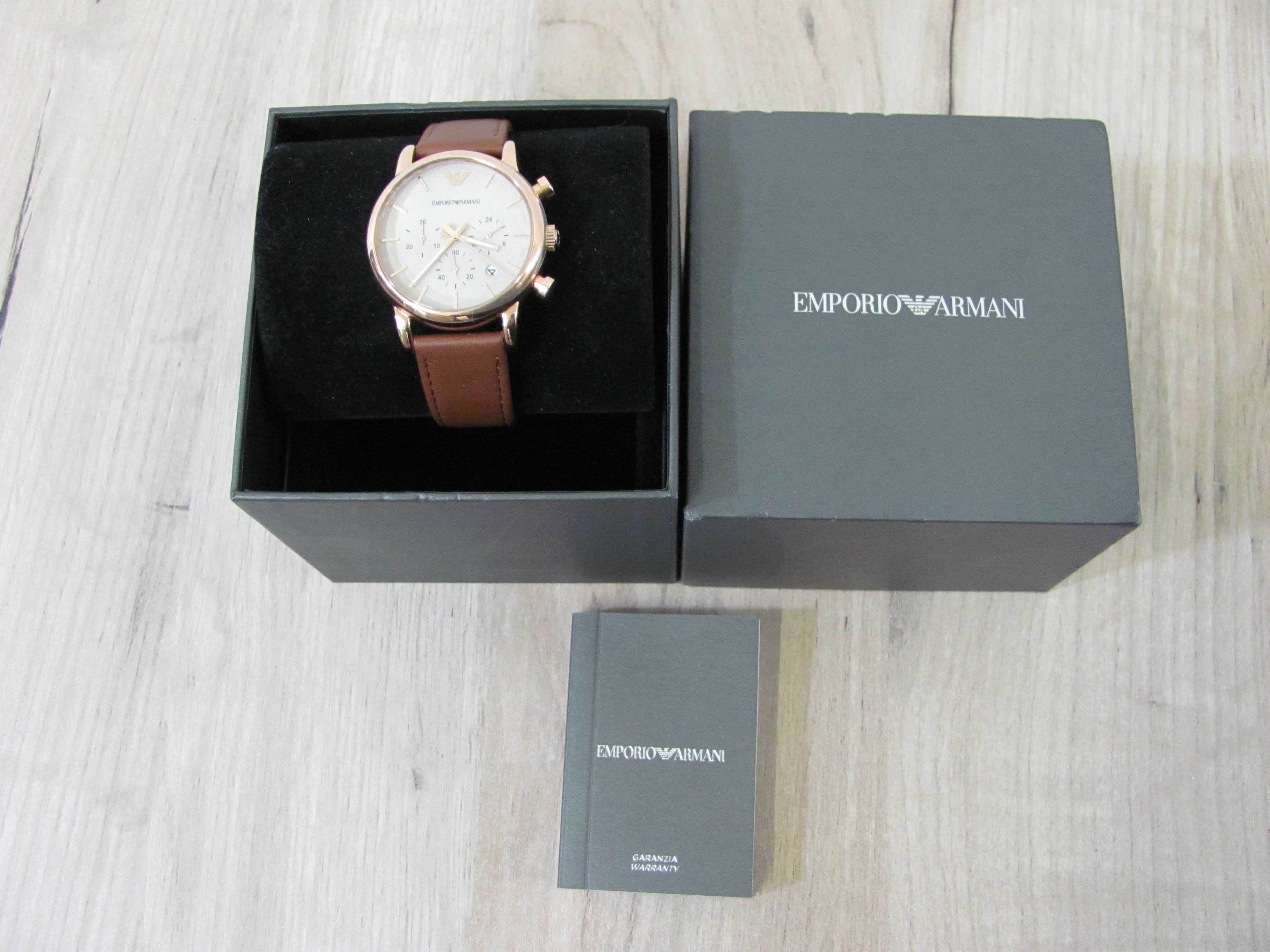 Nowy Zegarek Męski EMPORIO ARMANI AR2074 Chronograf